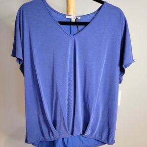 NWT - Purple top with cap sleeves